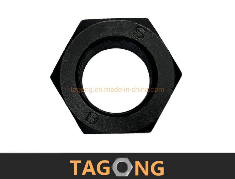 Black M64 Class8 High Strength Nuts Heavy Nuts DIN 555