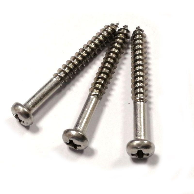 Stainless Steel M2 M3 M4 M5 M6 M8 Pan Head Phillips Self Tapping Half Thread Screws