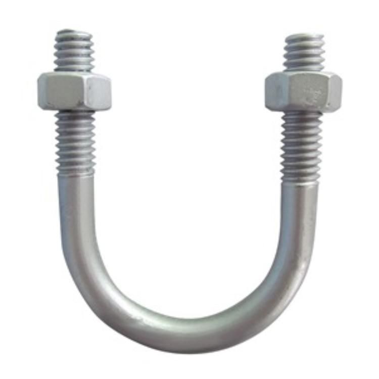 Galvanized U Bolt with 2 Nuts, U Shape Bolt