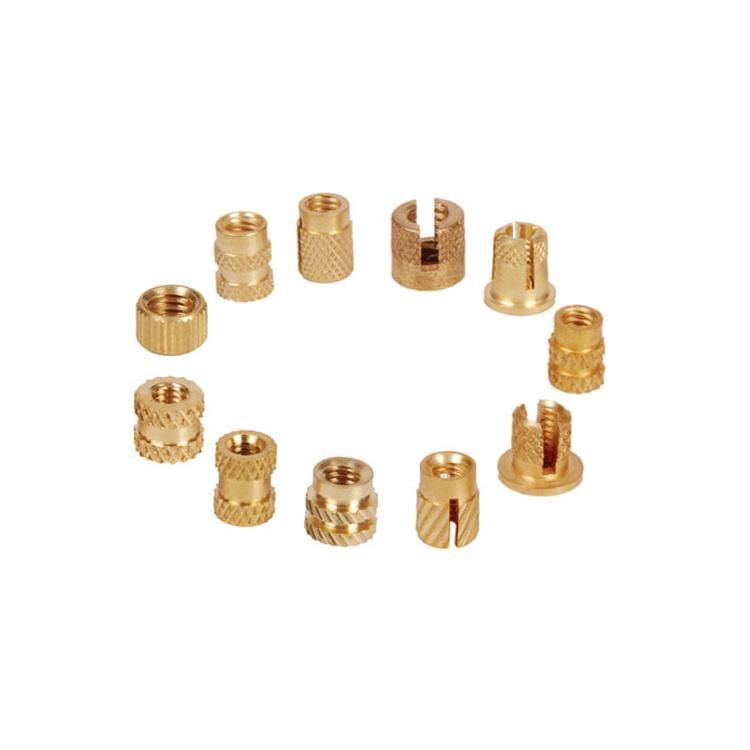 CNC Machining Brass Knurling Inserts Nut & Blind Threaded Inserts for Wood Automobile & Plastic Molding at Very Cheap Price