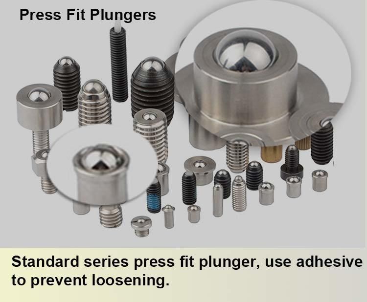 Slotted Ball-Nose Spring Plungers with 316 Stainless Steel Body and 316 Stainless Steel Nose 8686A11