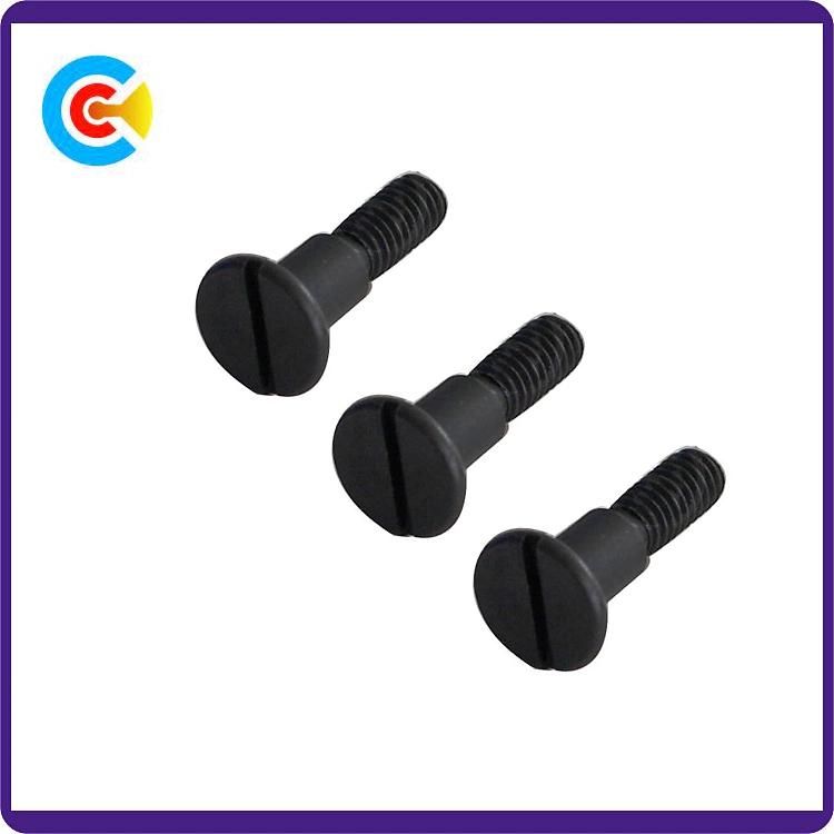 Black Zinc Steel M5 Button/Round/Flat Head Non-Standard Custom Slotted Screw