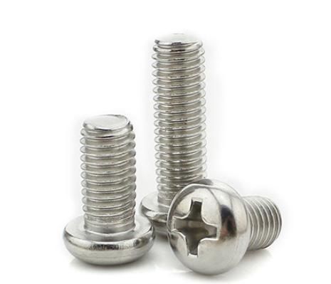 M2.5m3m4m5m6m8 304 Stainless Steel Round Head Screw and Nut Set Pan Head Set Screws Mini Screw