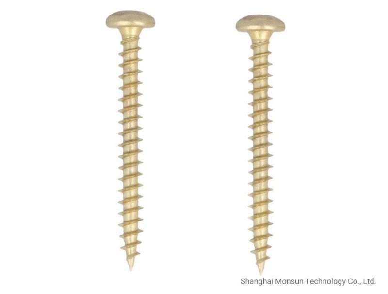 DIN7505b Steel Metric Coarse Thread Pozi Drive Yellow Blue Zinc Plated Pan Head Chipboard Screw Made in China