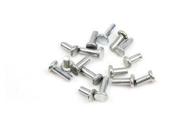 Iron White Zinc Rivet Flat Head Rivet Countersunk Head Rivet Solid Rivet Hand Driven Rivet Hair Nail