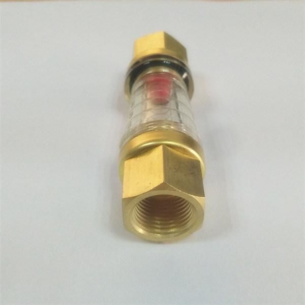 Transparent Water Flow Meter Adaptor Male to Female for Mold Part