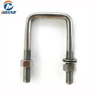Stainless Steel Square U-Bolts/U Type Bolt/U Bolt with Nuts