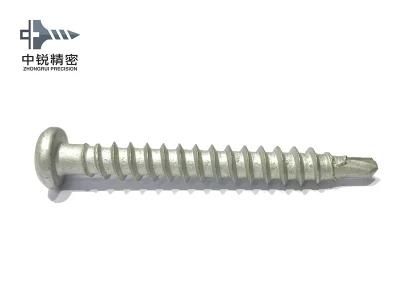 High Quality White Zinc Phillips Carbon Steel Crossed Recessed Pan Head Self-Drilling Screws