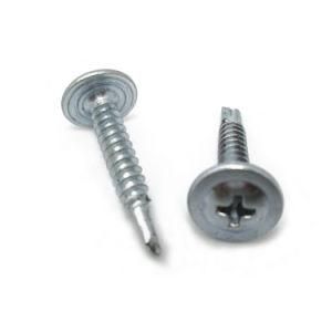 High Quality Products Zinc-Aluminum Coated Stainless Steel Button Truss Head Self Drilling Wafer Head Screw