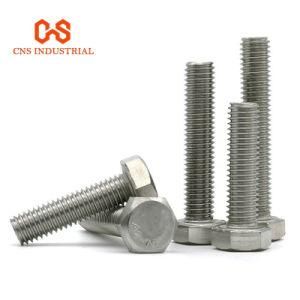 DIN931 DIN933 Metric Stainless Steel Galvanized Hex Bolt