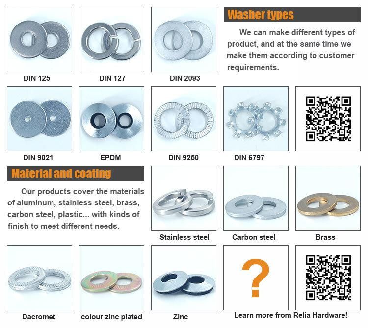 Carbon Steel DIN125 Plain Washer