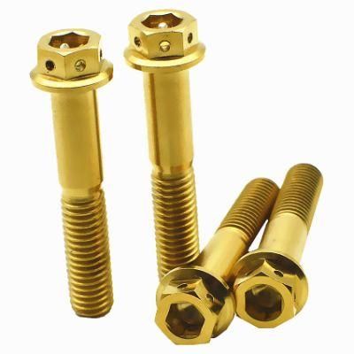 M8 Titanium Hex Flange Head Bolts