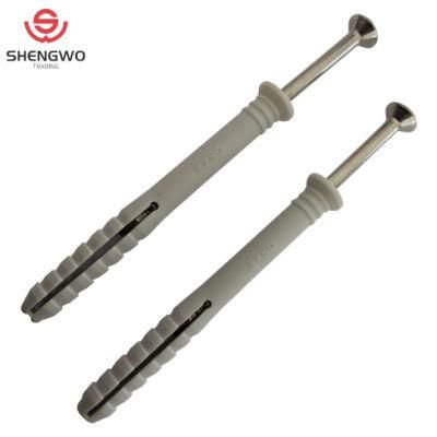 Stainless Steel Countersunk Head Screw and Nylon Plug Anchor
