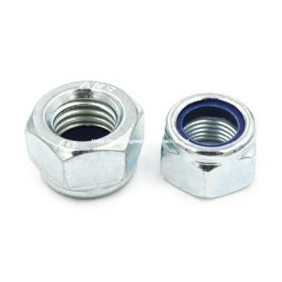 Hexagon Self Locking Nylon Nut DIN985 M8 Galvanized
