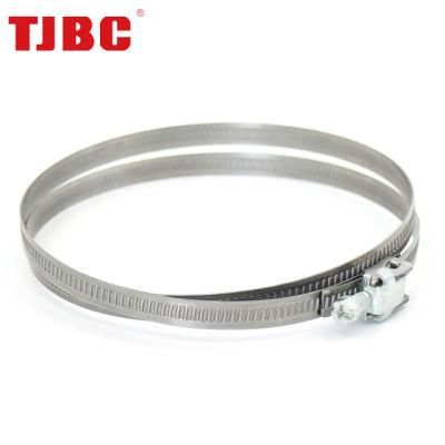 9mm Bandwidth Zinc Plated Steel W1 Quick Release Hose Clamp for Automotive, Ventilation Pipe Fastener Hardware, 25-650mm