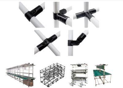 Lean Pipe Connector for Lean Manufacturing/ Low Cost Intelligent Automation/ Rack/ Cart/ Workbench/Production Line