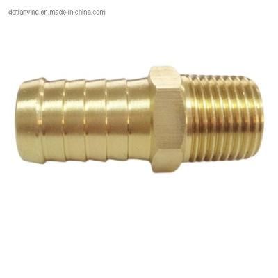 Brass Braided Hose Connector Push-Lock Nipple
