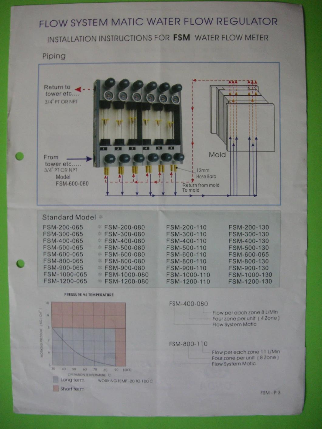8 in 8 out Precision Water Flow Regulator