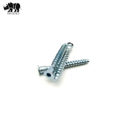 Flat Head Confirmat Screw Reliable Euro Confirmat Wooden Insert Screw