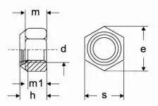 High Quality and Cheap Stainless Steel Nut DIN985 Zinc Plated Precise