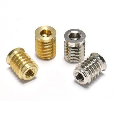 Hex Socket Nut M6 M8 M10 Steel Galvanized Furniture Wood Threaded Bushing D Insert Nuts