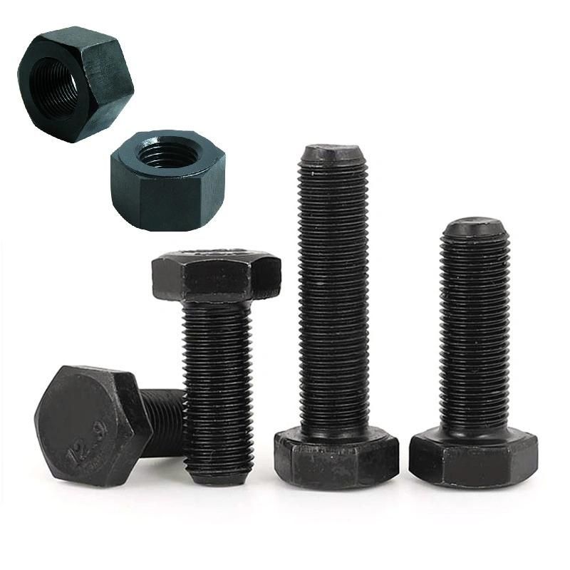 China Factory Wolesale High Strength Unc/Unf External Hexagon Screws Fine Thread Bolts M10/M12X1*1.25*1.5 M16-M100, Grade 12.9 10.9 8.8 4.8