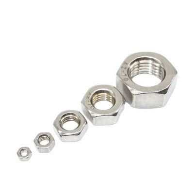 High Tensile DIN934 Stainless Steel 304 316 Metric Hex Nut