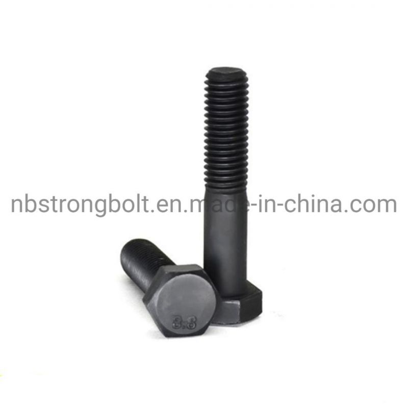 DIN931 Hex Bolt, Hex Cap Screw Cl. 8.8 with White Zinc Plated Cr3+ M8-1.25X40