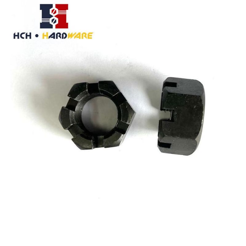 1-14" Unf Plain Carbon Steel Hex Slotted Nut Castle Nut