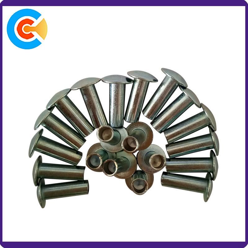 Steel Zinc Plated Mushroom Head Plain Rivet Nut
