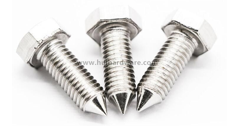 304 DIN933 Hex Bolts Hex Wood Screw