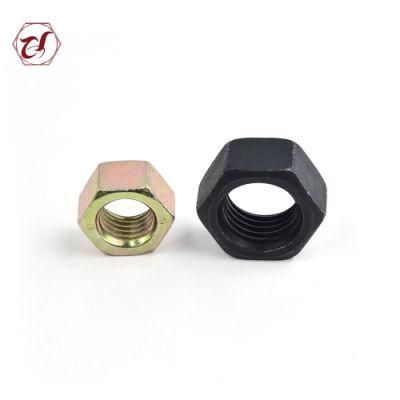 Yellow Gr4 Zinc Plated Nuts Carbon Steel Hexagon Nuts