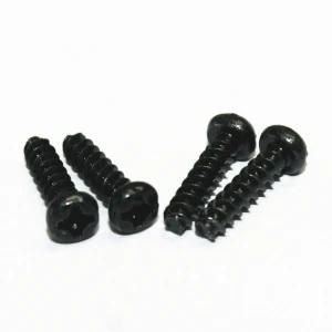 Black Cross Pan Head Flat Tail Self Tapping Wood Screw