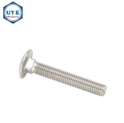 M6 M8 M10 M12 Mushroom Head Square Neck Stainless Steel 304 Screws Long Neck Carriage Bolts for DIN603 /ANSI/ASME B. 18.5