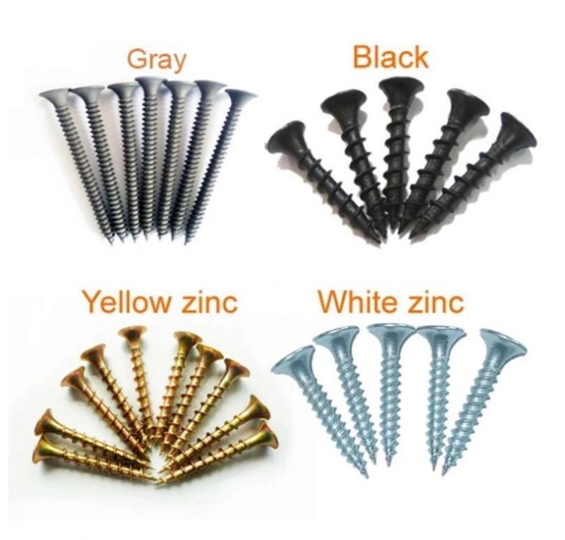 Factory Directly Wholesale Yellow Zinc Plated Screws Chipboard Yellow Chipboard Screws