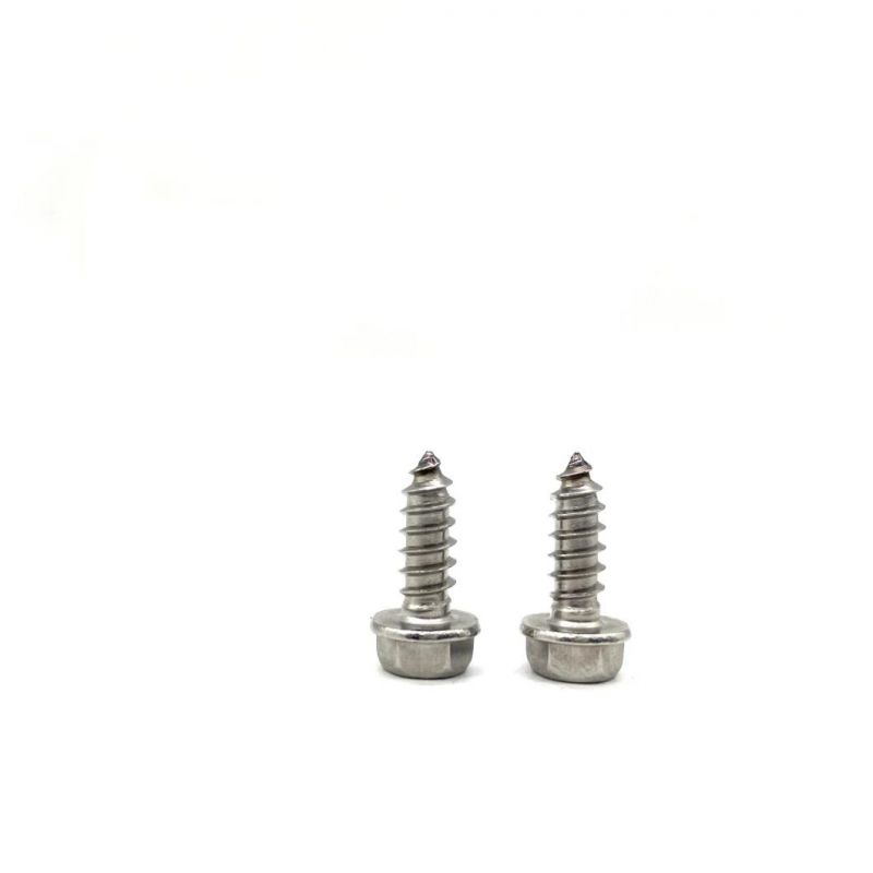 Customized 316 Stainless Steel 304 Hexagon Flange Head Self Tapping Screw