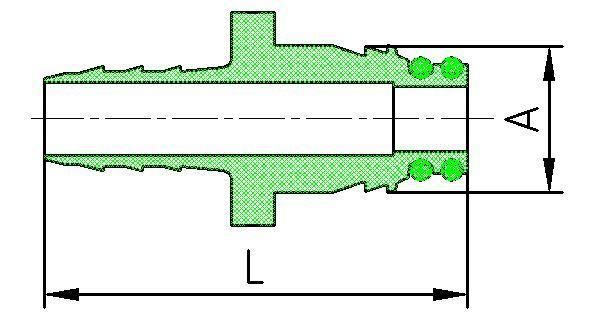 SAE J844 Nylon Quick Connector Pneumatic Fittings 902 14 005