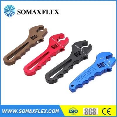 CNC Machining Customized Racing An4 An6 An8 An10 Red Black Aluminum an Fitting Wrench