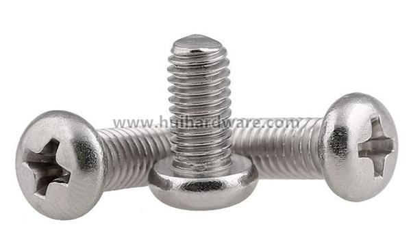 Stainless Steel A2/A4 Cross Recessed Pan Head Machine Screws