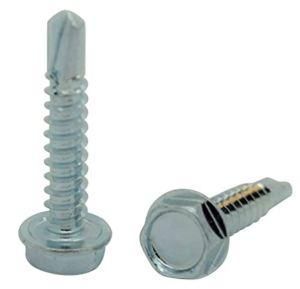 Zinc Hex Washer Head Tek Self Drilling Sheet Metal Screws