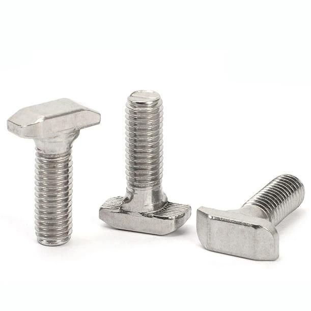 T Head Type Bolt Stainless Steel / Steel T-Shaped T Slot Bolt