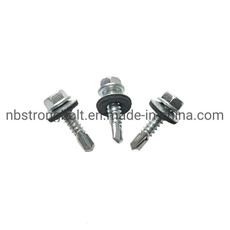 Hex Washer Head Self Drilling Screw Manufacturer &Factory with Zinc