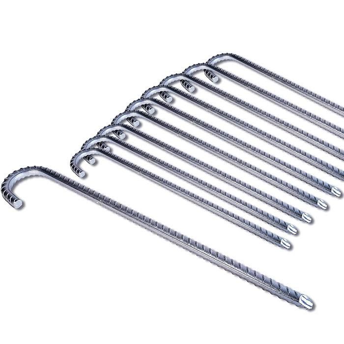 6 Pk 12′′*1/2′′ Galvanized Gerden Ground Anchor Anchors Stakes Rebar J Hook Hooks Staples Screw Tent Pegs Peg Pins Tool