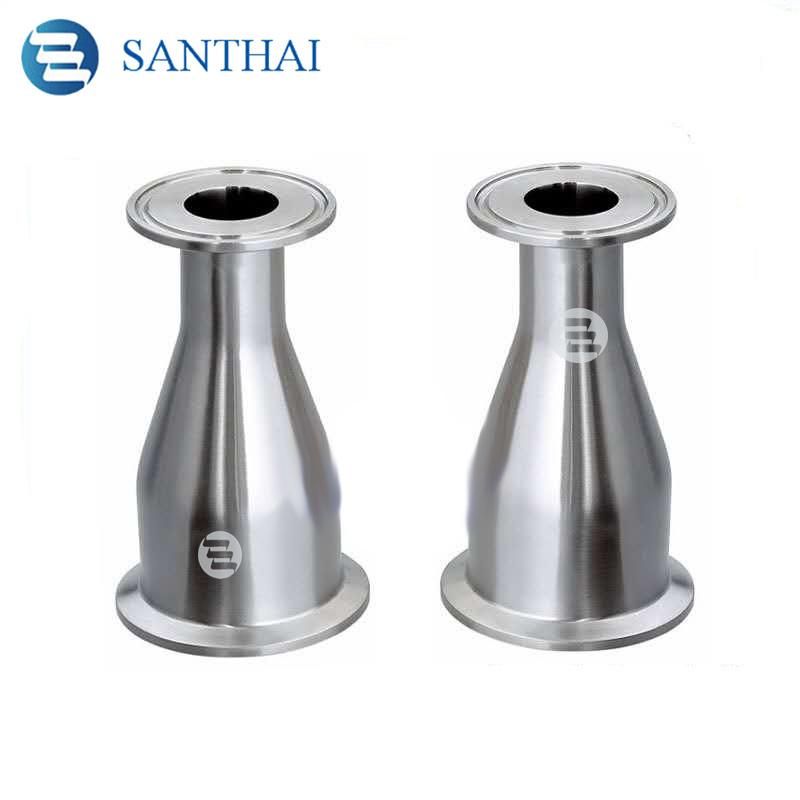 3A, DIN, SMS Idf Sanitary Food Grade Stainless Steel SS304 SS316L Forged Clamped Concentric Reducer From China Factory