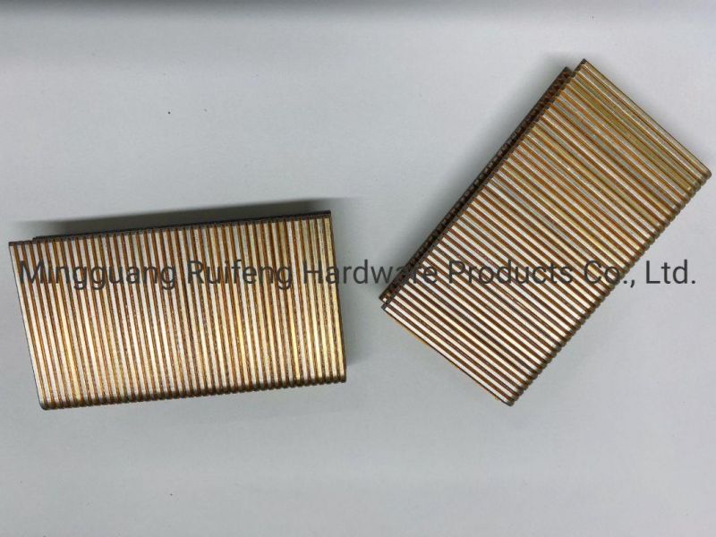 Good Quality Nails in China Direct Manufacturer in Anhui Galvanized BCS4 Series 16ga Heavy Wire Staples.