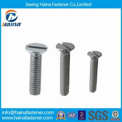 DIN963/ DIN964 Steel Oval Countersunk Head Machine Screw with Slotted