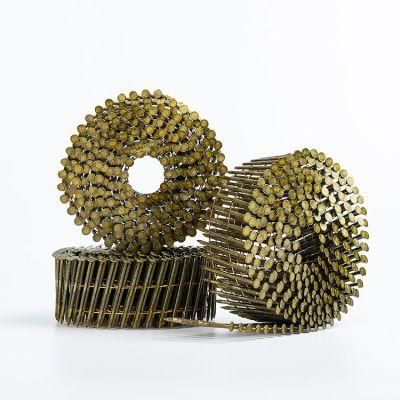 Yellow Nails Collated in Rolls for Wooden Pallets