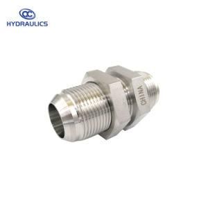 Male Jic Hydraulic Fitting Bulkhead Adapter (Stainless)