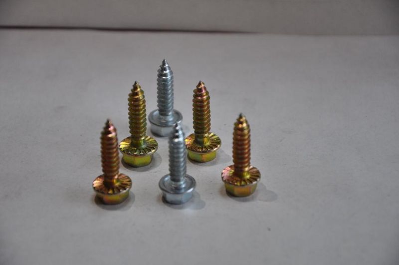 Factory Indented Hex Head Self Drilling Screw with Nylon Washer