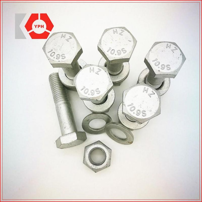 High Quality and Precise HDG Hexagonal Hex Bolt DIN933 and DIN931 with Washer Cheap